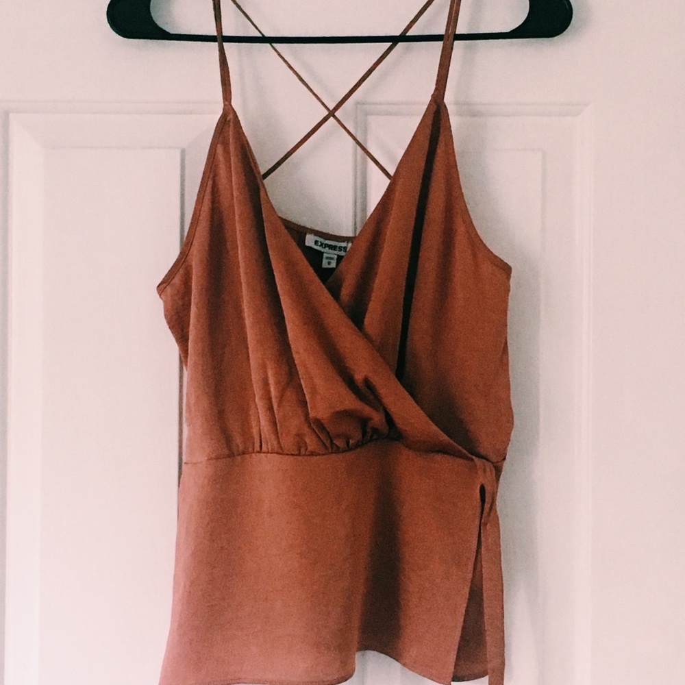 Satin Wrap Cami - Picture 2 of 3